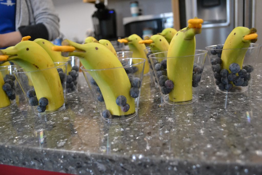 Bananas in glasses