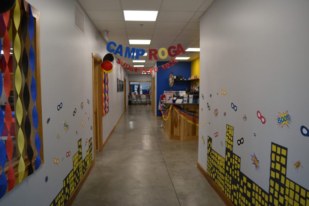 Hallway with Camp Roga sigange