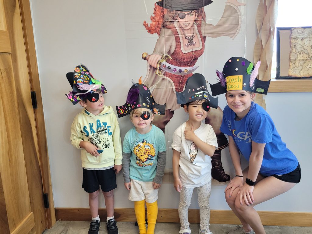 Kids dressed as pirates at Camp ROGA
