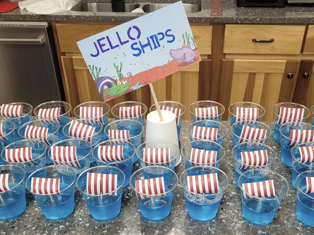 Camp Roga snack - Jello Ships
