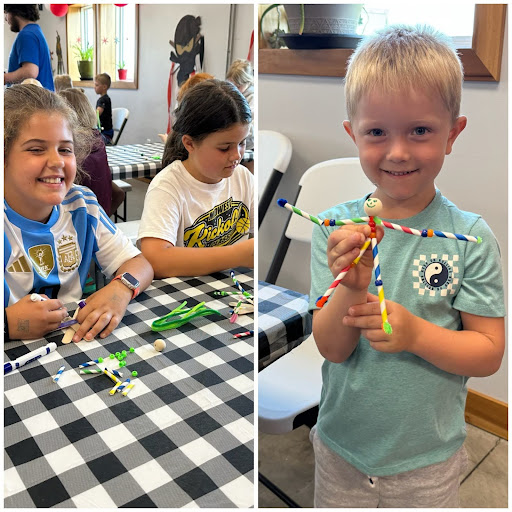Campers showing off their Substitution Dolls at Camp ROGA summer camp.
