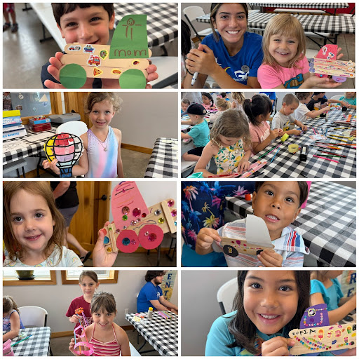 a collage of all the different crafts made during the week