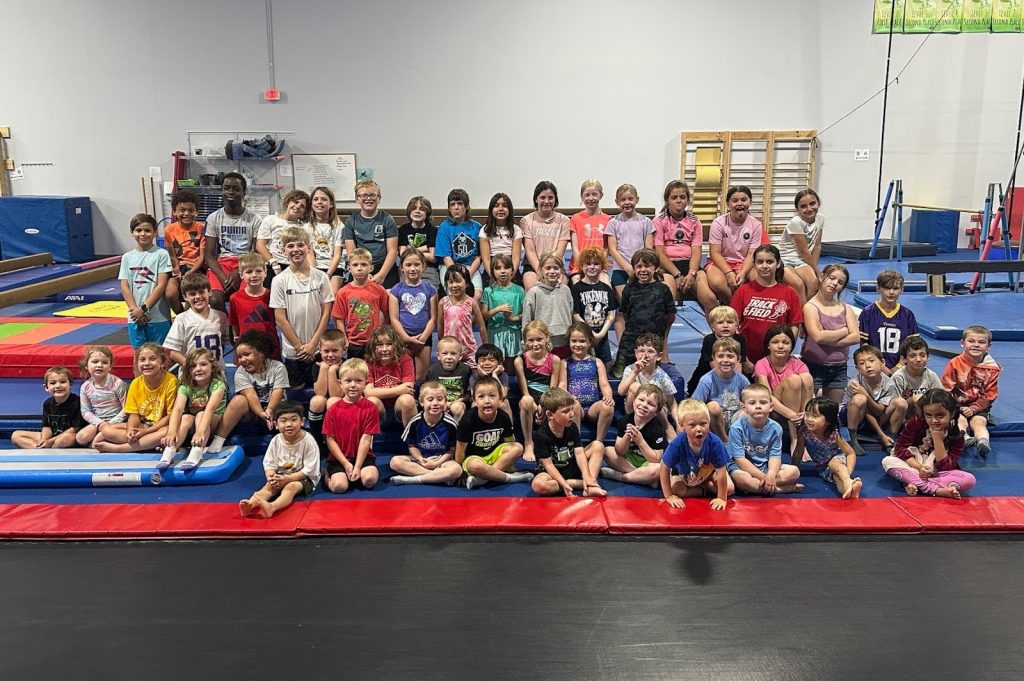 Group photo of campers at Camp ROGA summer camp.