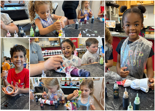 a collage of crafts