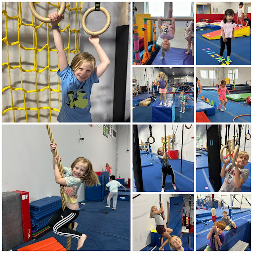 Camper gymnastics play